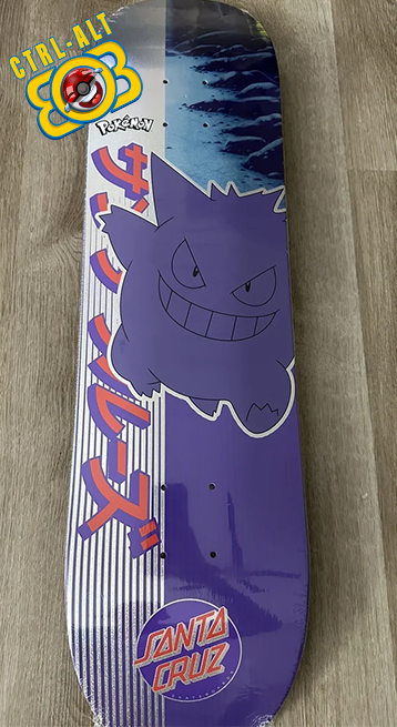 Santa Cruz x Pokemon Blind Bag Skateboard Gengar